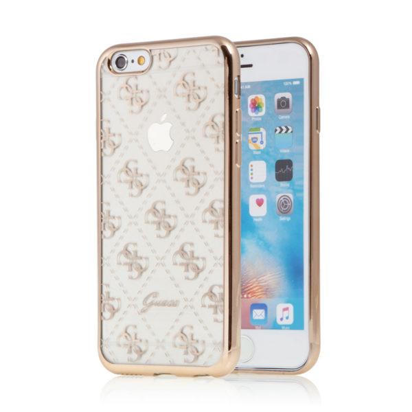 Guess TPU pouzdro Apple iPhone 6/6S zlaté GUHCPTR4GG