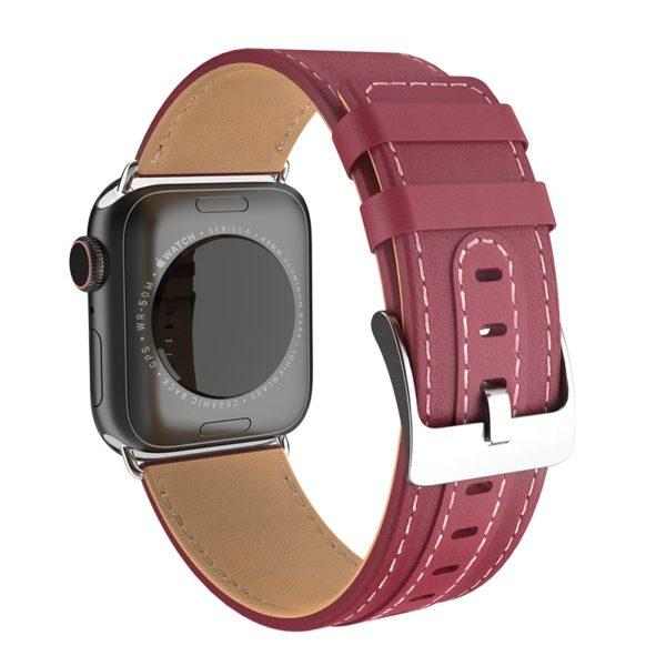 Kožený řemínek pro Apple Watch 42mm / 44mm - HOCO, WB04 Duke Wine