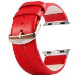 Kožený pásek / řemínek Kakapi pro Apple Watch 42mm červený