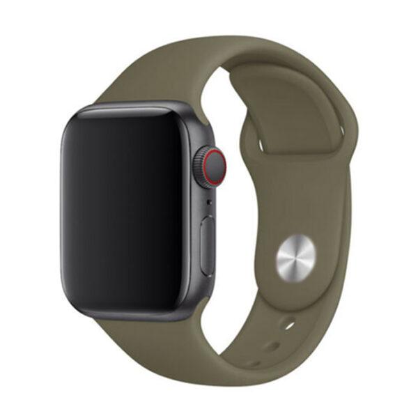 Jednobarevný řemínek pro Apple Watch - Khaki Barva: Khaki