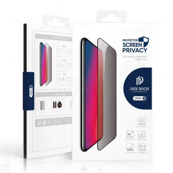 Tvrzené sklo (Tempered Glass) DUX DUCIS pro Apple iPhone 16 Pro Max - ultratenké - 2,5D - privacy