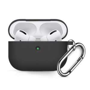 pouzdro obal pro apple airpods pro karabina silne silikonove cerne